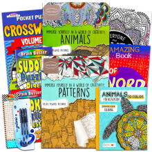 Activiteitenboeken voor volwassenen Senioren Tieners Superset ~ 8 geavanceerde activiteitenboeken gevuld met doolhoven Puzzels Kruiswoordraadsels Kle