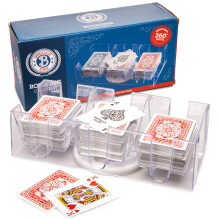 Brybelly Elite Rotating Card Deck Vay | Carte da gioco di dimensioni standard | Ruota in qualsiasi direzione | Chiaro | 9 vassoio del ponte
