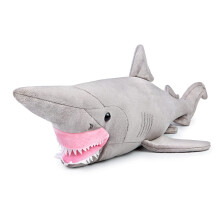 ZHONGXIN MADE Simulatie Goblin Shark Pluche Speelgoed - 26,5" Realistische Grijze Goblin Shark Knuffel