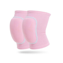 Knee Pads for Dancing and Sports, Breathable Elastic Non-Slip Padded Sponge, Pink, Size L, for Running Basketball Football Hiking