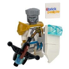 LEGO Ninjago: Zane minifiguur van Master of The Mountain met Bowcaster en schild