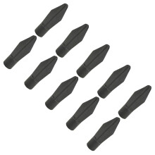Safe Arrowhead Arrows Pack of 10 Practice Tips Soft Tip Training Replacement Arrows Black Rubber for Target Shooting