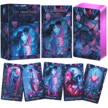 CARJES DE TAROTO LOVE con gua para principiantes originales nuevos y rosa Tarot oracle Deck con bonito foil boil bordes significativos para principi