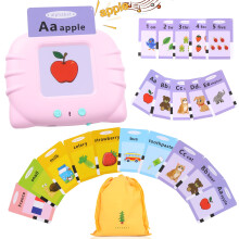 QuTZ ABC Learning Flash-kort til sm?b?rn 2-4 Autisme Leget?j Taleterapi P?dagogisk Tale Synsord B?rnehave Drenge og piger 248 Pink
