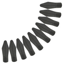 Training Arrows Pack of 10 Safe Rubber Arrowheads for Outdoor Target Practice Racing Replacement Arrows Black