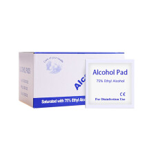 100 Pcs 75% Alcohol Disinfectant Cotton Slices Wet