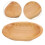 Plateau Bois Khaki Oval Simple Pour Service Alimentaire 10