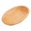 Plateau Bois Khaki Oval Simple Pour Service Alimentaire 1