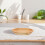 Plateau Bois Khaki Oval Simple Pour Service Alimentaire 5
