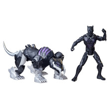 Marvel Mech Strike Mechasaurs 4-Inch Black Panther with Sabre Claw Action Figures Super Hero Toys for Kids Ages 4 and Up