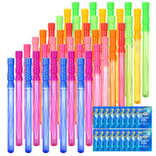 JOYIN 45 Packs Grote Bellenstok Set met Concentraat Vullingen, 14.6" 9 Kleuren Reuzebellenstokken voor Zomerse Feestjes
