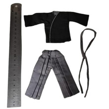 BOSWON Scala 1/12 Abbigliamento Samurai giapponese Set Top + Pantaloni + Cintura (nessuna figura) per figura da 6 """"