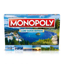 Monopoly Board Game - Lake Tahoe Edition: 2-6 Players Family Board Games for Kids and Adults, Board Games for Kids 8 and up, for Kids and Adults, Idea