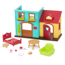 Li'l Woodzeez Li'l Nextdoor Neighbors Townhouse jtkkszlet 12 darab babahzbtor-kiegsztovel s sznlelt jtk tellel Imdnival ajndkjt