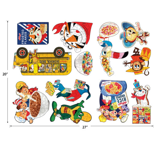 RoseArt - Mini Shaped - Kellogg's - 500 brikkers puslespil til voksne 1