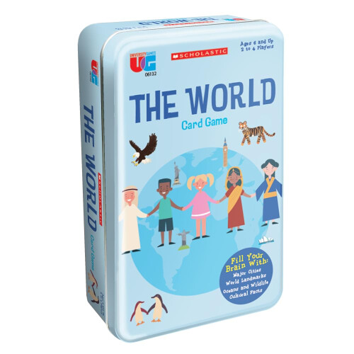 Gioco di carte Scholastic The World Tin 2-4 Giocatori 1