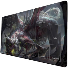 MTG Playmat Jtkszonyeg MTG TCG-hez 24 x 14 hvelykes Kereskedelmi krtyval tintzott jtkszonyegek troltskval Sima gumi felletu harci jtk