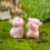 8Pcs Mini Pig Figurines Cake Cupcake Topper 5
