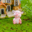 8Pcs Mini Pig Figurines Cake Cupcake Topper 4