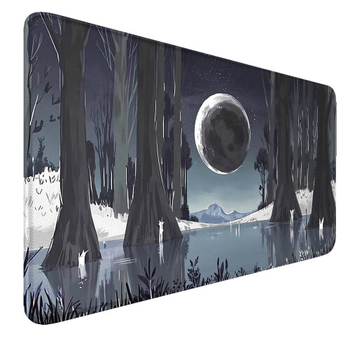 Tapete De Juego MTG De 61x35 Cm Con Zonas Y Bordes Cosidos – Alfombrilla Antideslizante Para Cartas TCG, Incluye Bolsa De Almacenamiento, Impermeable
