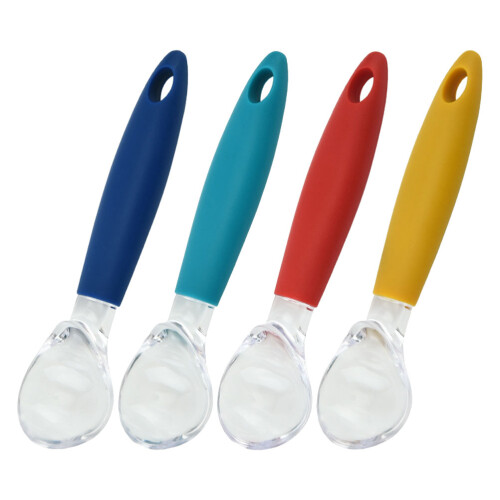 4Pcs Ice Cream Scoops Plastic Kitchen Gadget for Home Assorted Colors 2