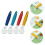 4Pcs Ice Cream Scoops Plastic Kitchen Gadget for Home Assorted Colors 4
