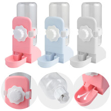 500ml Hängender Haustier-Wasserdispenser | Pink/Blau/Weiß, 20x15x7,5cm