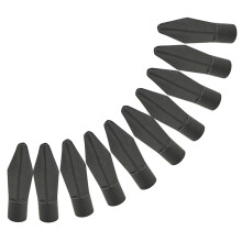 Soft Tip Replacement Arrows Pack of 10 for Training and Practice, Black Rubber Game Arrowheads for Target Arrows