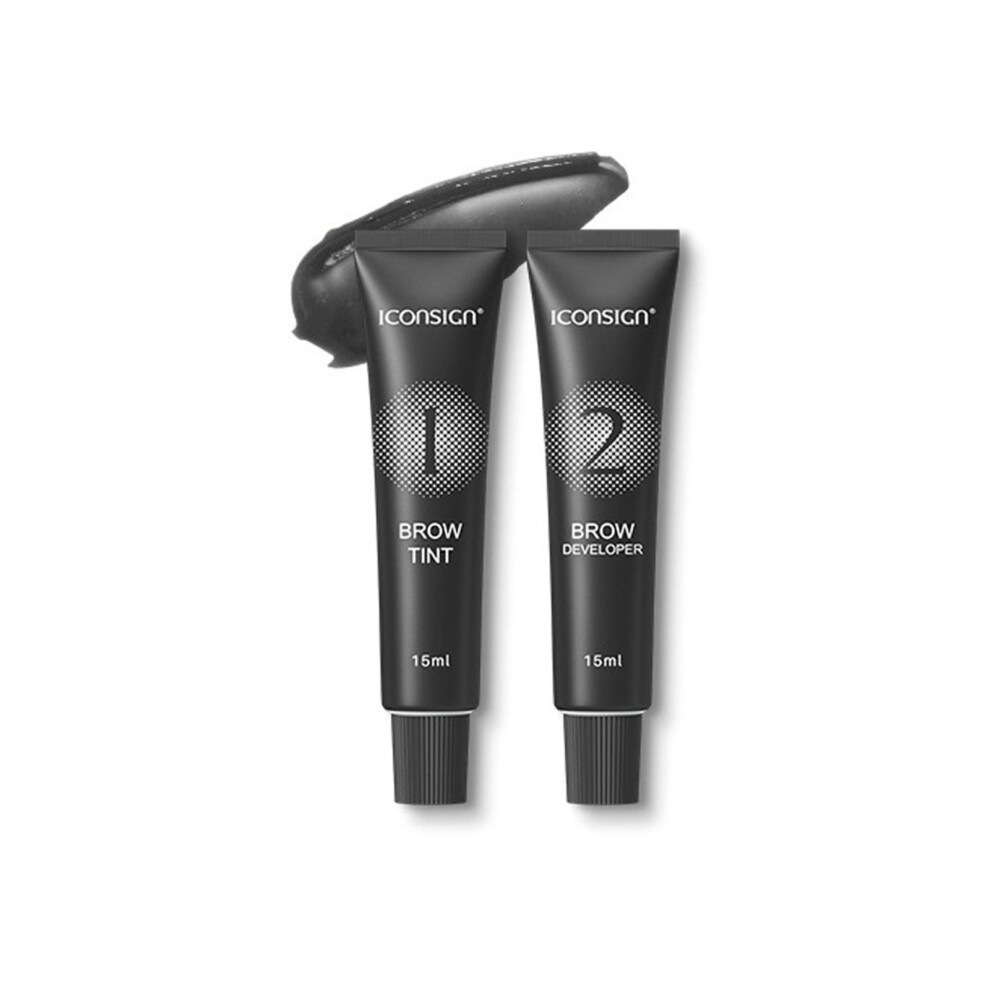 Cream Iconsign Eyebrow Dye Kit Long-Lasting Natural Wild
