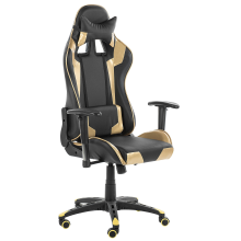 Gaming Chair KNIGHT Faux Leather Gold