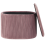 Beliani Storage Pouffe RICHLAND Velvet Pink 4