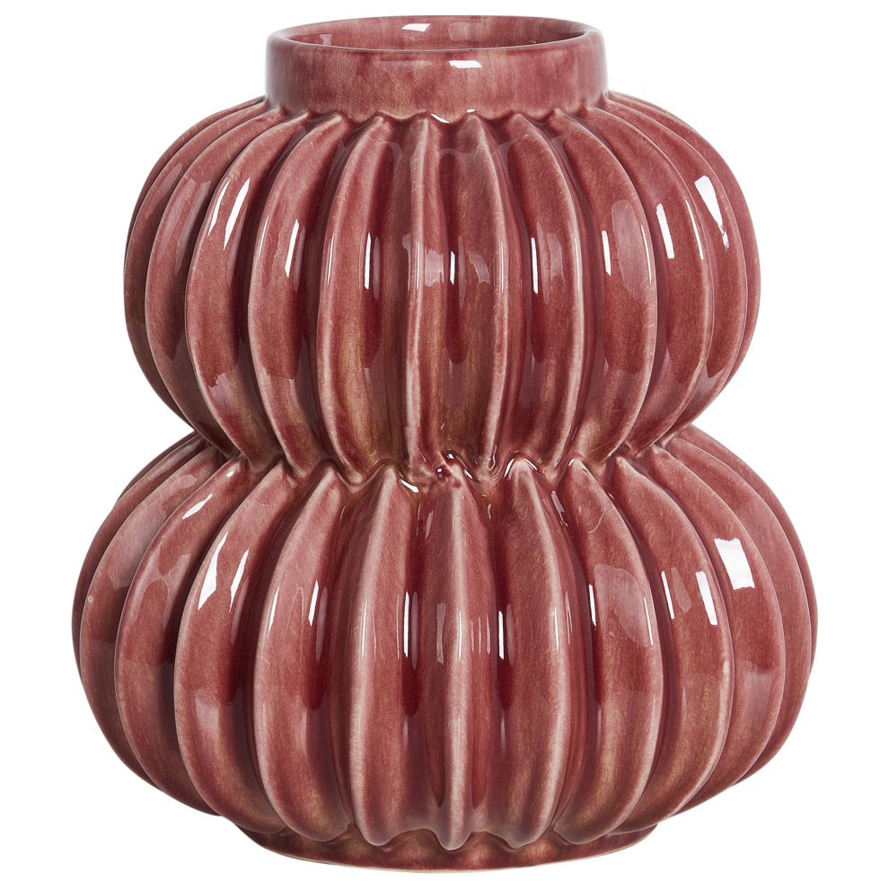 Flower Vase WATERMOSS Stoneware 28 cm Red