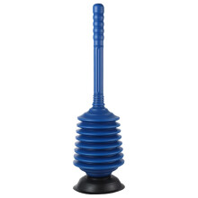 High-Performance Bathroom Suction Plunger for Clogs, Heavy-Duty Rubber, Ergonomic Handle, 24-Inch Length