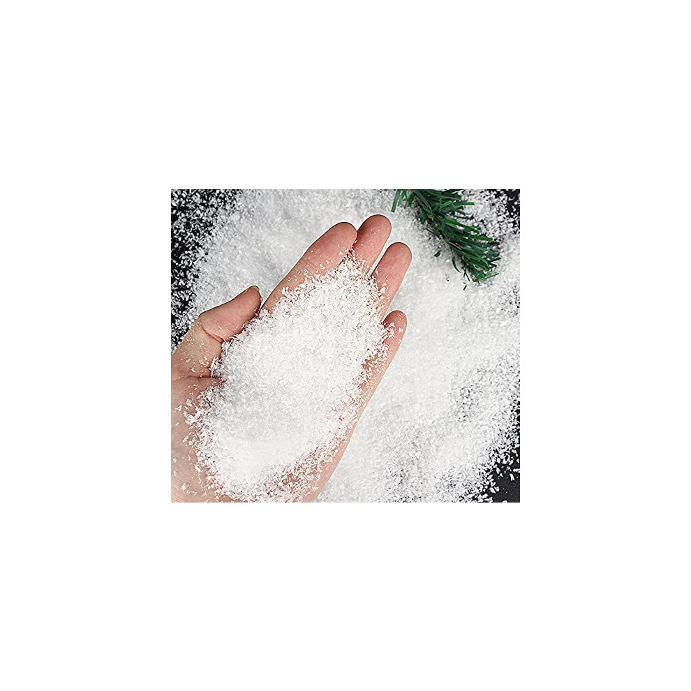 100g Artificial Snowflakes Fake Snow Powder for DIY Christmas Decorations and Snow Scene Setup-image-OPC-PJYGPNR-NEW
