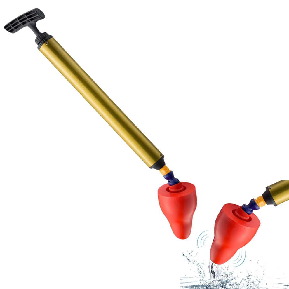 Powerful Toilet Plunger, High Pressure Drain Cleaner Pump For Toilets, Sinks, And Floor Drains, Quick Release Drain Blockage, 1P 6482260977461