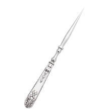 Practical Leather Stitching Awl with European Grip, Silver Color, Ideal for Craft Projects and Stitched Leather Patterns