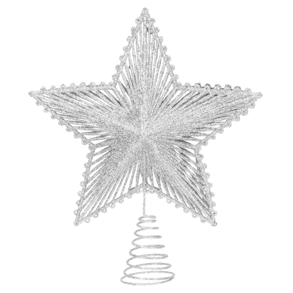 Baumspitze Stern Dekoration fÃ¼r Weihnachtsbaum - Glitzernde Sternspitze in Gold und Silber, 30 cm HÃ¶he, Weihnachten 2023-image-OPC-PJYGQKG-NEW