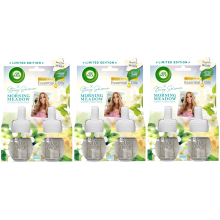 6 X Air Wick Stacey Solomon Plugin Airfreshner Refills - Morning Meadow
