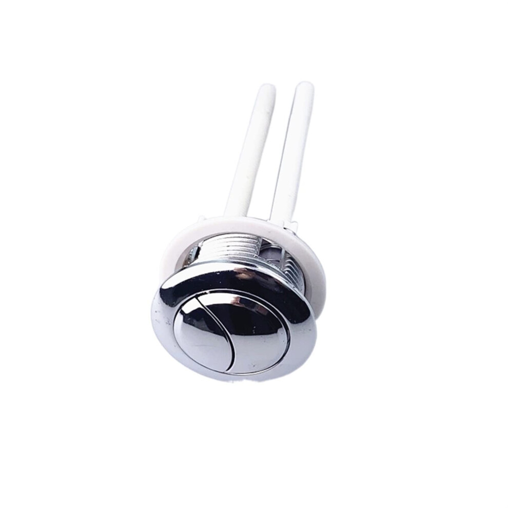 Toilettenknopf, Fl21011 Galvanized Round Dual Flush Toilet Tank Button, Abs Material, Silver Color, Small Size 6482260978291