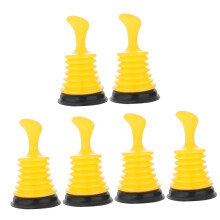 3 Sets Pipe Cleaner Drain Plunger for Sink & Bath, 2 Pieces Each, Rubber Material for Kitchen & Bathroom Use