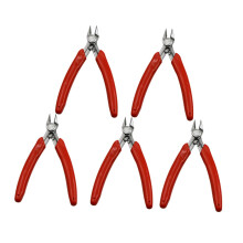5St Cable Cutter Nipper Plier 8-Inch Hand Tool with Pressure Button for Wire Cutting and Diagonal Pliers