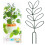 Small Trellis for Potted Plants Wrought Iron Leaf 6