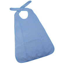 Adult Meal Bibs Waterproof Pvc Sky Blue Clothing Protector 1pcs