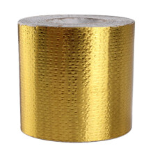 Self-Adhesive Heat Resistant Tape Gold 10m x 5cm Reflective Insulation Adhesive for Automotive Parts