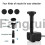For Solar Hydroponics Submersible Pump With 7 Nozzles Water Pump Filter 5