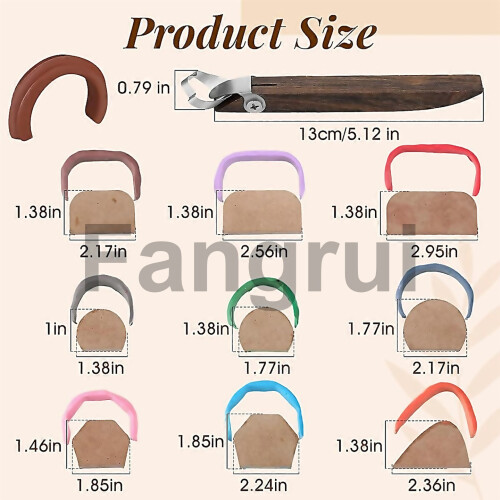For Pottery Handle Making Tool With 9 Pcs Mug Handle 2