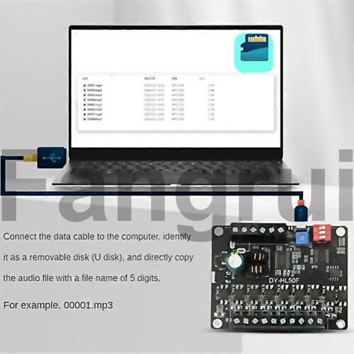 For 24v High Power Highlow Level Trigger 1to1 Mp3 Playback Module 2