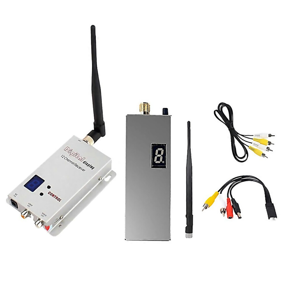 For Vrx Kit 8Ch 1500Mw Fpv Video Transmitter Receiver With Antenna 92Dbm 6000001168444
