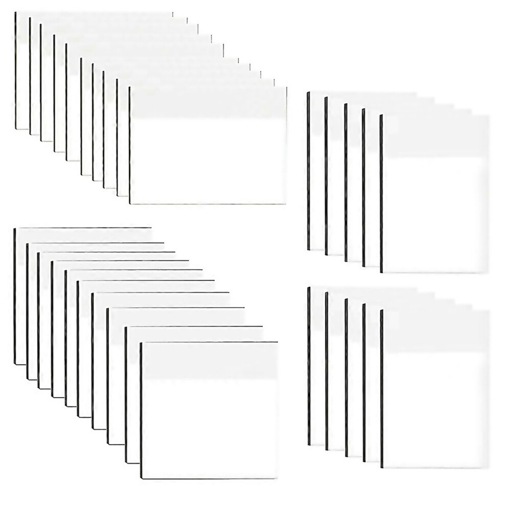 For 30pcs Clear Notes Pads 3 Sizes Waterproof Notes For School Office-image-OPC-PJYH5BB-NEW