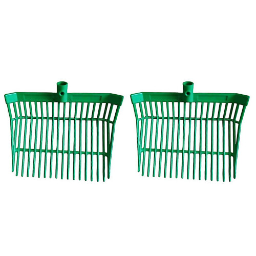 For Manure Fork Head Pitchfork Head Green2pcs